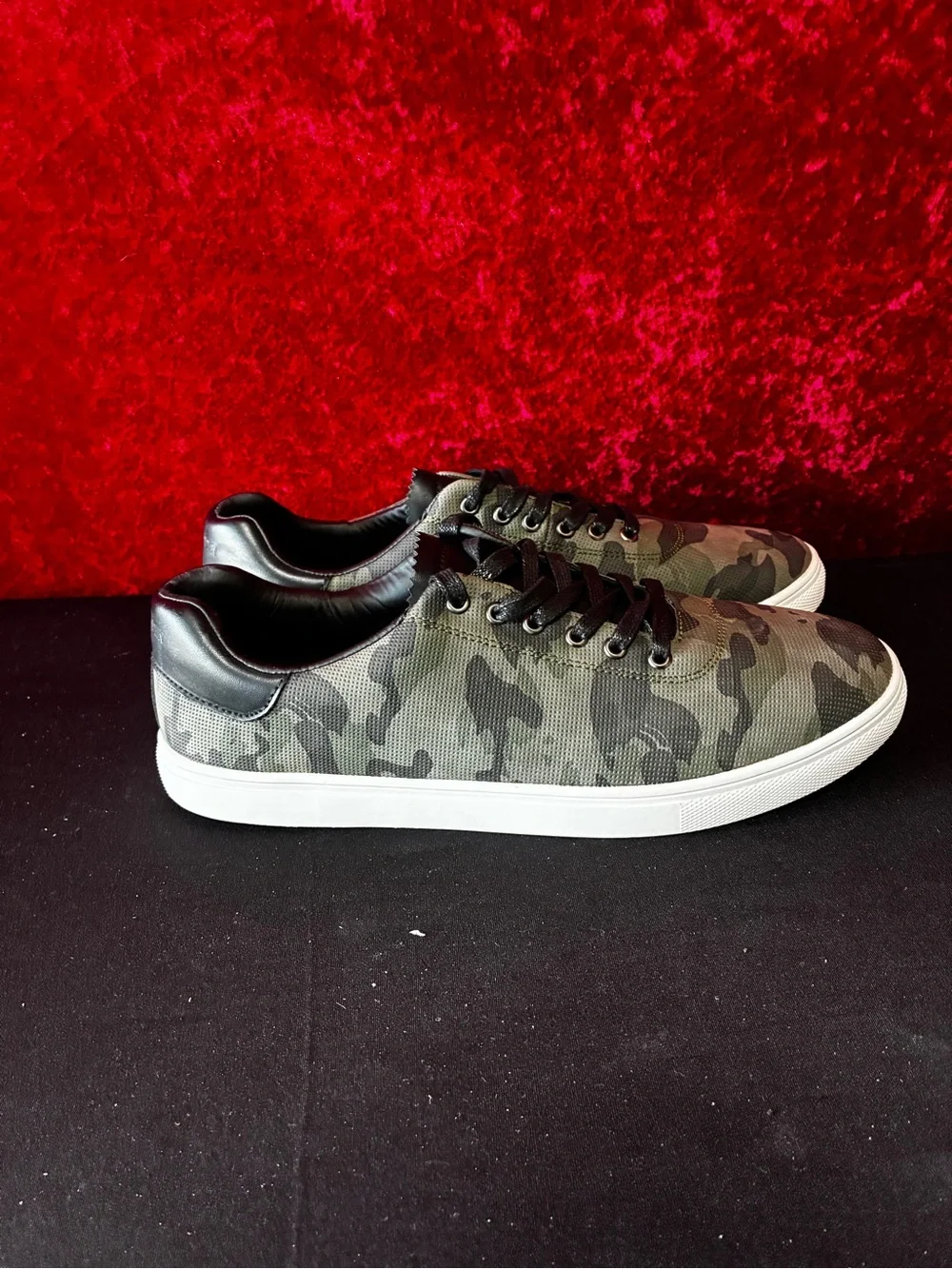Steve Madden M-Martin Mens Camouflage Trainers Green Sz 10